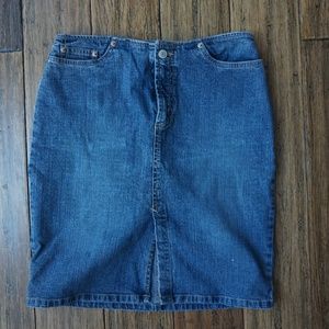 Stretchy Denim Skirt